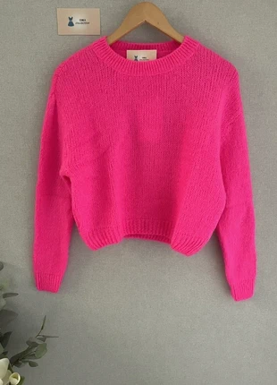 Pull rose fluo 40% kid mohair (convient taille 36 et 38), brand: Boutique Parisienne, condition: Very good, size: M / 38 / 10, €39.00, €41.65 includes Buyer Protection Pro