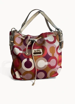 Coach | Sac à main en toile multicolore, brand: Coach, condition: Very good, €28.00, €30.10 includes Buyer Protection Pro