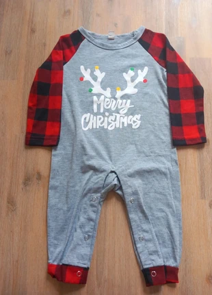 Combinaison de Noël "Merry Christmas"  6/12 mois, état: Très bon état, taille: 6-9 mois / 68 cm, 3,00 €, 3,85 € Protection acheteurs incluse