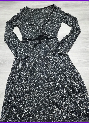 Robe fluide noire à motifs géométriques – Appel’s – TU, merk: Appel's, staat: Heel goed, maat: Universele maat, € 3,00, € 3,85 inclusief Kopersbescherming