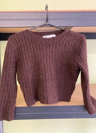 Pull chocolat Zara T.34, marca: Zara, estado: Muy bueno, tamaño: XS / 34 / 6, 4,00 €, 4,90 € Protección al comprador incluida