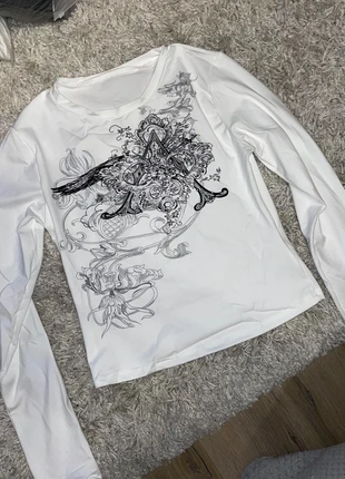 T-shirt manches longues tribal emo 2000’s – Taille XS, marque: y2k, état: Très bon état, taille: XS / 34 / 6, 29,90 €, 32,10 € Protection acheteurs (Pro) incluse