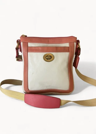 Coach | Sac à bandoulière en cuir blanc vintage, marca: Coach, estado: Bom, €28.00, €30.10 inclui Proteção do Comprador Pro