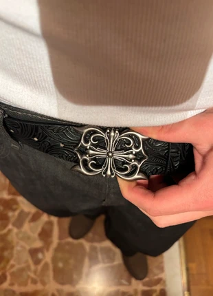 Y2K Belt Chrome Hearts BB Simon Gothic Streetwear Sag Belt Oversize Buckle, brand: y2k, condizioni: Ottime, taglia: 110 cm, €14.95, €16.40 include la Protezione acquisti
