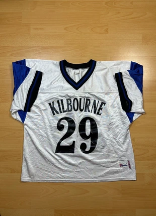 Maillot vintage Kilbourne #29 blanc et bleu à manches courtes taille L (47), brand: Speedline, condition: Good, size: L, €14.99, €16.44 includes Buyer Protection