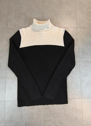 Pull col roulé Ralph Lauren femme XL – bicolore noir & blanc – 100% coton #137, marque: Ralph Lauren, état: Très bon état, taille: XL / 42 / 14, 20,90 €, 22,65 € Protection acheteurs incluse