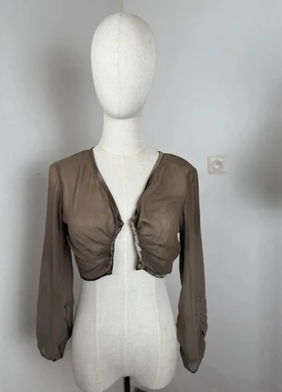 Boléro kaki transparent y2k taille S, brand: Vintage Dressing, condition: Very good, size: S / 36 / 8, €5.00, €5.95 includes Buyer Protection Pro