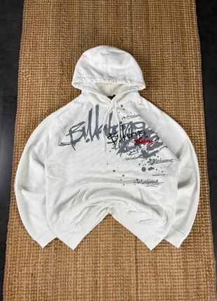 Sweat à capuche Blanc Brodé et Floqué Billabong Vintage Y2K 2000s Style Hip Hop Taille M, brand: Billabong, condizioni: Ottime, taglia: M, €45.00, €47.95 include la Protezione acquisti Pro