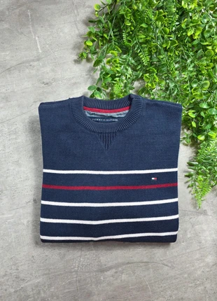 Pull ras de cou Tommy Hilfiger homme bleu marine avec motif blanc taille S, marque: Tommy Hilfiger, état: Très bon état, taille: S, 29,99 €, 32,19 € Protection acheteurs (Pro) incluse