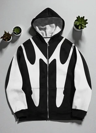 Zip Noir et Blanc y2k, taille M, marque: y2k, état: Neuf avec étiquette, taille: M, 25,00 €, 26,95 € Protection acheteurs incluse