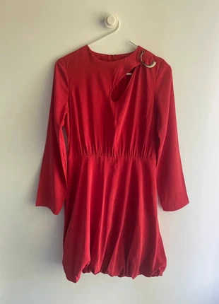 Robe rouge Cop Copine décolleté original - Taille 36/38, marque: Cop Copine, état: Très bon état, taille: S / 36 / 8, 19,90 €, 21,60 € Protection acheteurs incluse