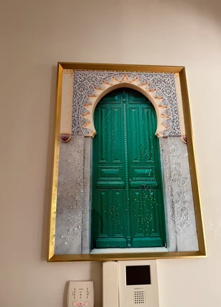 Tableau artisanat porte vert doré maghrébin, brand: sans marque, condizioni: Nuovo senza cartellino, €15.00, €16.45 include la Protezione acquisti