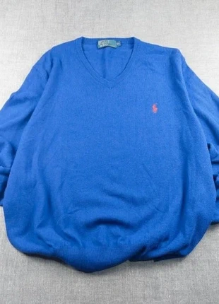 Ralph Lauren V-Neck Sweater Blue Red Embroidered Logo • XL Men, marque: Ralph Lauren, état: Très bon état, taille: XL, 29,00 €, 31,15 € Protection acheteurs incluse