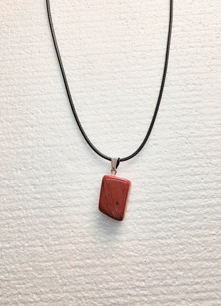 Collier homme minimaliste pierre naturelle de Jaspe rouge _ idée cadeau, marque: Silver, état: Très bon état, 8,95 €, 10,10 € Protection acheteurs incluse