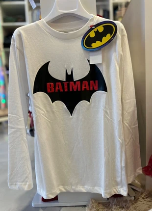 Camisola manga comprida Batman, marca: Batman, estado: Novo com etiquetas, tamanho: 9 anos / 134 cm, €7.00, €8.05 inclui Proteção do Comprador