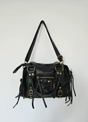 🇮🇹Sac a main 100% Cuir Noir couleur Noir verapelle avec Bandoulière 🇮🇹 The genuine leather neuf, marca: The Genuine Leather, estado: Novo com etiquetas, €64.90, €68.85 inclui Proteção do Comprador Pro