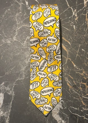 Moschino vintage printed silk tie, brand: Moschino, condition: New without tags, €60.00, €63.70 includes Buyer Protection