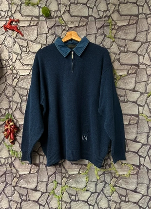 Carlo Colucci vintage sweater denim neck, marke: Carlo Colucci, zustand: Sehr gut, größe: XL, 40,00 €, 42,70 € inklusive Vinted-Käuferschutz
