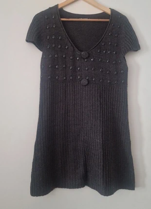 Robe pull en maille grise Ada Gatti  , taille L ,style chic d’hiver, marke: ada gatti, zustand: Sehr gut, größe: L / 40 / 12, 3,00 €, 3,85 € inklusive Vinted-Käuferschutz