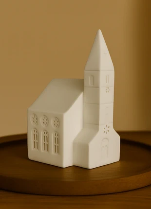 Bougeoir Maison en Céramique Blanche, merk: Noël, staat: Heel goed, € 30,98, € 33,23 inclusief Kopersbescherming