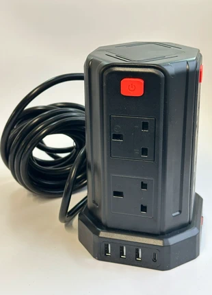 Extension lead 5M 8 way with 4 USB ports, condition: Very good, £11.99, £13.29 includes Buyer Protection Pro
