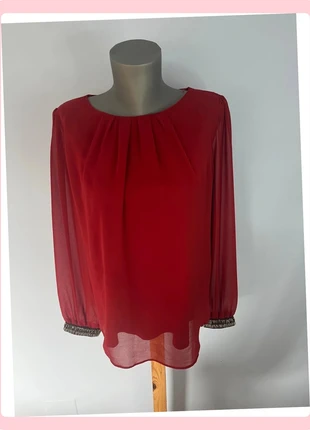 Haut bordeaux manches longues In Extenso – Taille 40 – Perles & transparence élégante, marque: In Extenso, état: Très bon état, taille: L / 40 / 12, 5,06 €, 6,01 € Protection acheteurs (Pro) incluse