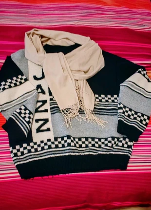 Pull d'hiver de ski et son écharpe homme jazz laine sans étiquette, merk: Jazz, staat: Heel goed, maat: XL, € 20,00, € 21,70 inclusief Kopersbescherming