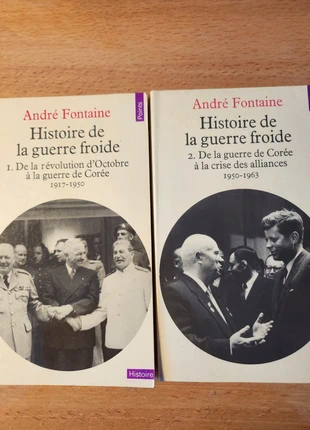 André Fontaine - lot 2 livres Histoire de la guerre froide, état: Très bon état, 4,00 €, 4,90 € Protection acheteurs incluse