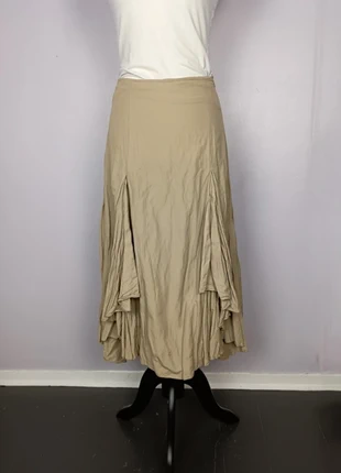 Jupe longue Entracte Paris beige à pans fluides taille 1, marke: Entracte, zustand: Sehr gut, größe: S / 36 / 8, 20,00 €, 21,70 € inklusive Vinted-Käuferschutz