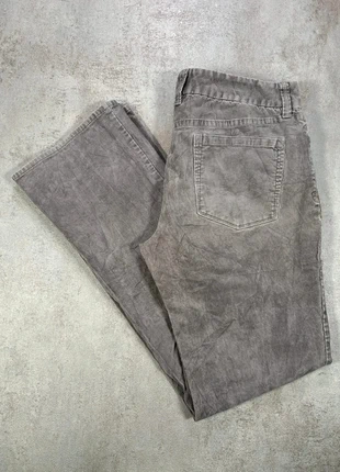 Pantalon Vintage En Velours Côtelé / Corduroy Jcrew gris moyen ample casual taille 10R, marca: Vintage Dressing, estado: Muito bom, tamanho: L / 40 / 12, €10.00, €11.20 inclui Proteção do Comprador Pro