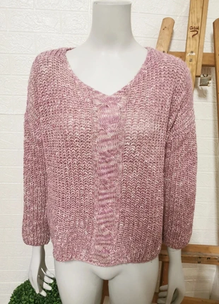 Precioso jersey rosa trenzado, talla XXL, made in Italy, marque: Made In Italy, état: Très bon état, taille: XXL / 44 / 16, 12,00 €, 13,30 € Protection acheteurs incluse