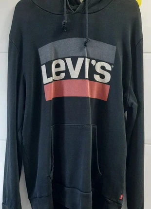 Sudadera negra levis S #sweatcapuche S, marca: Levi's, estado: Satisfatório, tamanho: S, €7.00, €8.05 inclui Proteção do Comprador