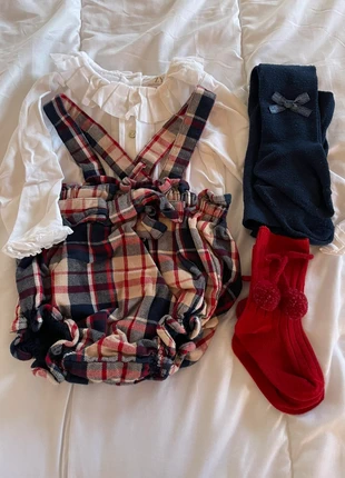 Conjunto Natal tartan Zippy - 9/12 meses, merk: Zippy, staat: Heel goed, maat: 9-12 maanden / 74 cm, € 4,00, € 4,90 inclusief Kopersbescherming