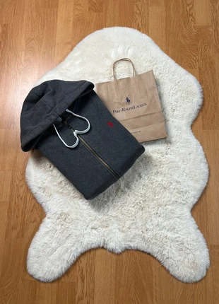 Sweat à capuche zippé Polo Ralph Lauren gris anthracite (Taille L), marca: Ralph Lauren, estado: Muy bueno, tamaño: L, 45,00 €, 47,95 € Protección al comprador incluida