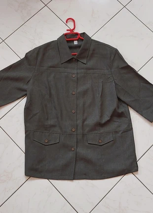 Veste chemise verte – taille 42 44, marca: Vintage, estado: Muito bom, tamanho: XXL / 44 / 16, €15.00, €16.45 inclui Proteção do Comprador