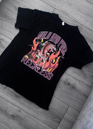 Black Metallica style oversized t shirt, brand: Nasty Gal, condition: Very good, size: S / UK 8-10, £6.00, £7.00 includes Buyer Protection