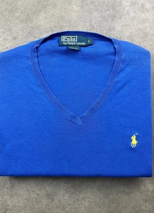Pull/sweat col V raph Lauren slim fit homme bleu logo jaune | Taille L |, marque: Ralph Lauren, état: Très bon état, taille: L, 27,00 €, 29,05 € Protection acheteurs (Pro) incluse