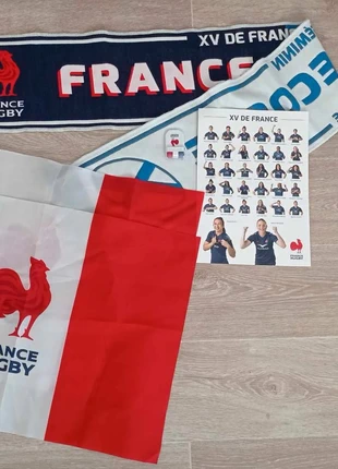 Lot supporter France Rugby, marca: FRANCE RUGBY, estado: Nuevo con etiquetas, 15,00 €, 16,45 € Protección al comprador incluida