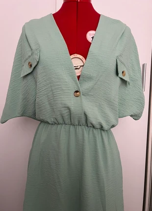 Robe longue vert sauge Made in Italy, estado: Nuevo sin etiquetas, tamaño: M / 38 / 10, 12,00 €, 13,30 € Protección al comprador incluida