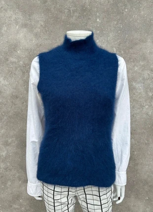 Pull Sans Manche Bellerose Bleu Marine - Laine Angora🧶 - Taille XS, marque: Bellerose, état: Très bon état, taille: XS / 34 / 6, 69,90 €, 74,10 € Protection acheteurs incluse