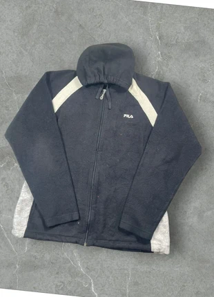 Veste polaire Fila noir a capuche logo bordé blanc - XL homme, brand: FILA, condition: Very good, size: XL, €13.00, €14.35 includes Buyer Protection Pro