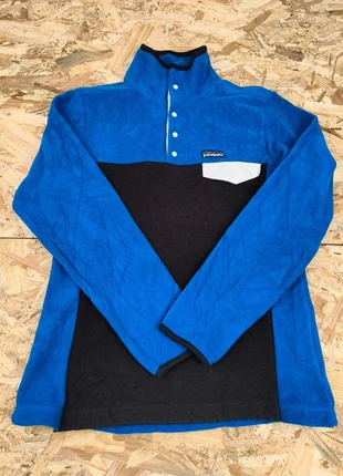 Patagonia / Pull Polaire Synchilla 1/4 Zip / Homme M / Bleu  Noir / 90-2000 / Randonnée Ski Vintage, marca: Patagonia, estado: Muito bom, tamanho: M, €75.00, €79.45 inclui Proteção do Comprador Pro