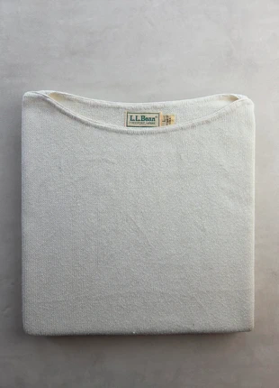 ll bean pull col rond 100 % coton blanc cassé l made in usa vintage unisexe, merk: L.L. Bean, staat: Heel goed, maat: L / 40 / 12, € 32,00, € 34,30 inclusief Kopersbescherming