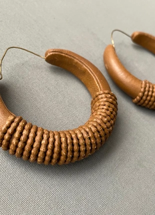 Boucles d'oreilles, Créoles en cuir, merk: ne sait pas, staat: Heel goed, € 14,00, € 15,40 inclusief Kopersbescherming