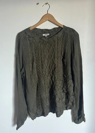 Pull en maille Croft&Barrow vert kaki - XXL Femme, marque: Vintage Dressing, état: Très bon état, taille: XXL / 44 / 16, 6,00 €, 7,00 € Protection acheteurs incluse