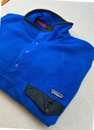 jacket polaire patagonia synchilla fleece snap T taille L made in USA bleu, merk: Patagonia, staat: Heel goed, maat: L, € 72,00, € 76,30 inclusief Kopersbescherming Pro