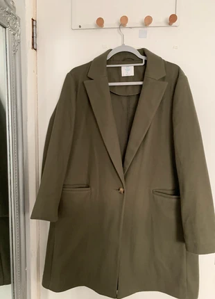 Long Khaki Coat, brand: Primark, condition: Very good, size: L / 40 / 12, €6.99, €8.04 includes Buyer Protection