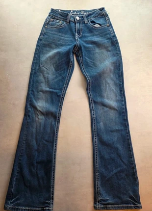 cedar rose jean bootcut femme y2k brodé taille 34 bleu medium wash, marca: cedar rose, estado: Muito bom, tamanho: XS / 34 / 6, €20.00, €21.70 inclui Proteção do Comprador