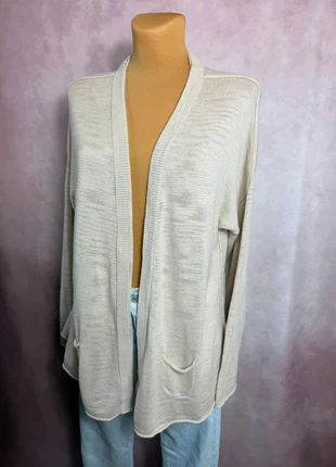 Cardigan Tommy Hilfiger beige sans boutons | Taille L | pf74, merk: Tommy Hilfiger, staat: Heel goed, maat: L / 40 / 12, € 18,95, € 20,60 inclusief Kopersbescherming Pro