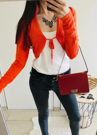 🌷 Gilet court à nouer boléro rouge taille 38/M en bon état 🌷, condition: Good, size: M / 38 / 10, €5.00, €5.95 includes Buyer Protection